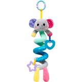 Pelucia Infantil 50 Cm Bubazoo Mola De Atividades Elefante Cinza Buba