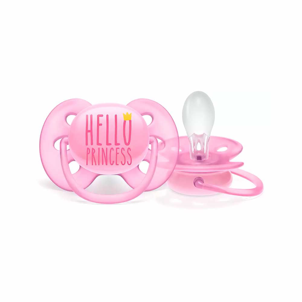 Chupeta Ultra Soft 6 18m Hello Princess Philips Avent