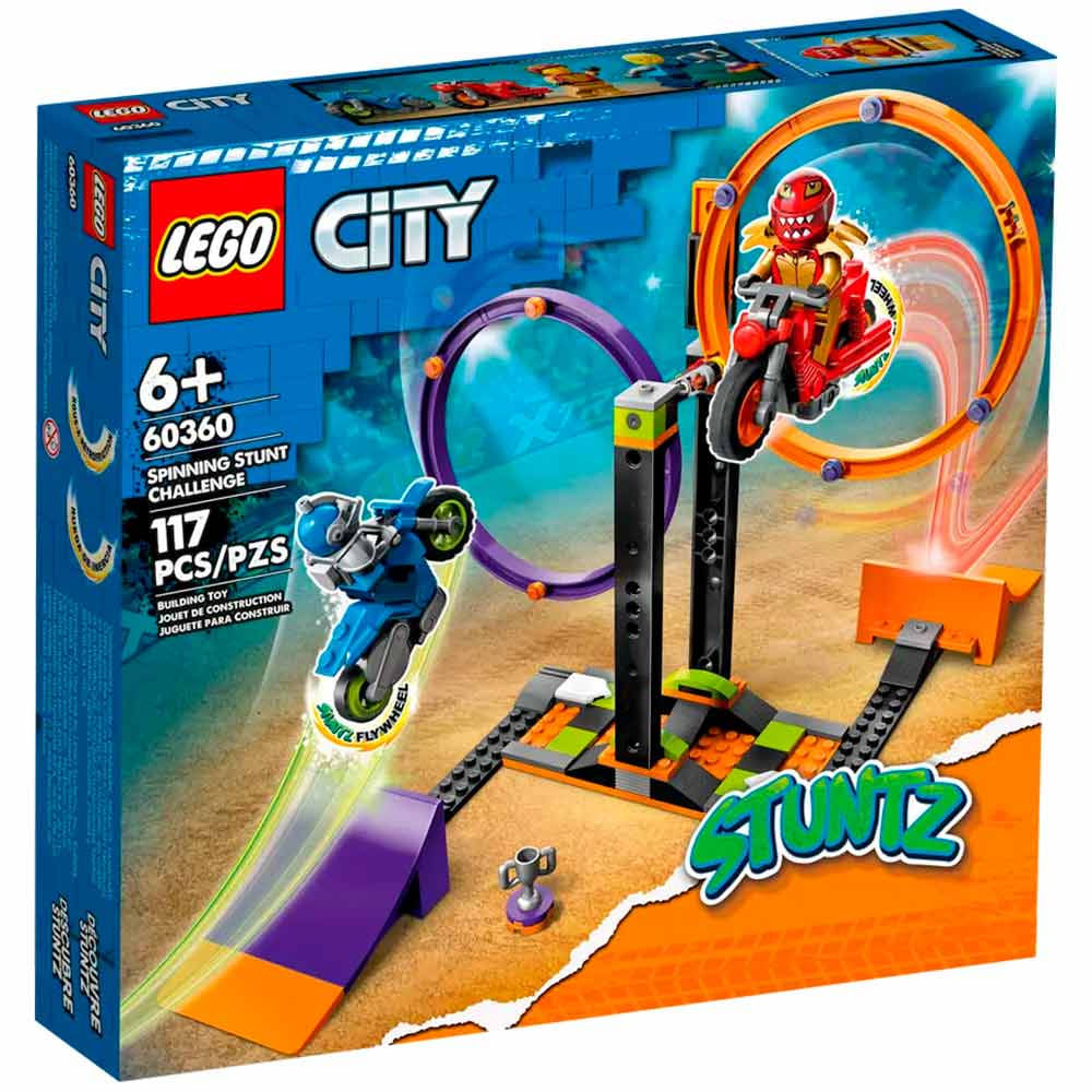 Lego City Stuntz Desafio De Acrobacias Com Aneis Giratorios 117 Pecas Lego