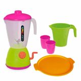 Kit Liquidificador Infantil Com Utensilios Color Chefs Verde E Rosa Usual Brinquedos