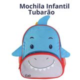 Mochila Infantil Escolar Clio Pet&#39;s Com Alça Animais Cachorro Gato Pato Pinguim Tubarão Unicórnio