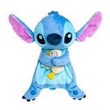 Pelúcia Naninha Stitch 2 Em 1 Para Crianças E Bebês, Kids Preferred, Azul