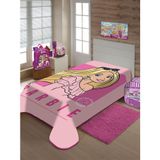 Cobertor Raschel Plus 150x200cm Mattel Barbie Estilo Jolitex