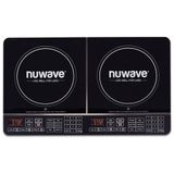 Cooktop De Indução Elétrico Duplo Com Controles Independentes E Superfície De Vidro Cerâmico À Prova De Estilhaços,1800w 110v Nuwave, Preto