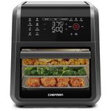 Forno Fritadeira Airfryer 6 Em 1 Com 12 Predefinições, Rotisserie E Desidratador, 110v 1700w, Chefman, Preto