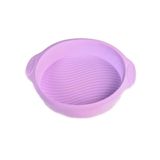 Forma De Silicone Redonda Rosa 23 X 5,5 Cm