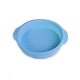 Forma De Silicone Redonda Azul 23 X 5,5 Cm