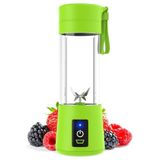 Mini Liquidificador Mixer Juice Cup Portatil 320ml Usb 6 Lâminas - Juicer - Verde