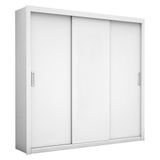 Guarda Roupa Roupeiro Bahia 3 Portas De Correr 4 Gavetas Carioca Branco