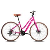 Bicicleta 29 Blitz Ella Alum Shimano 21v Freio Disco - Rosa - 17