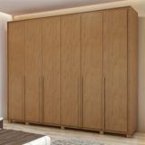 Guarda-roupa 6 Portas 6 Gavetas 100% Mdf Detroid Com Pés