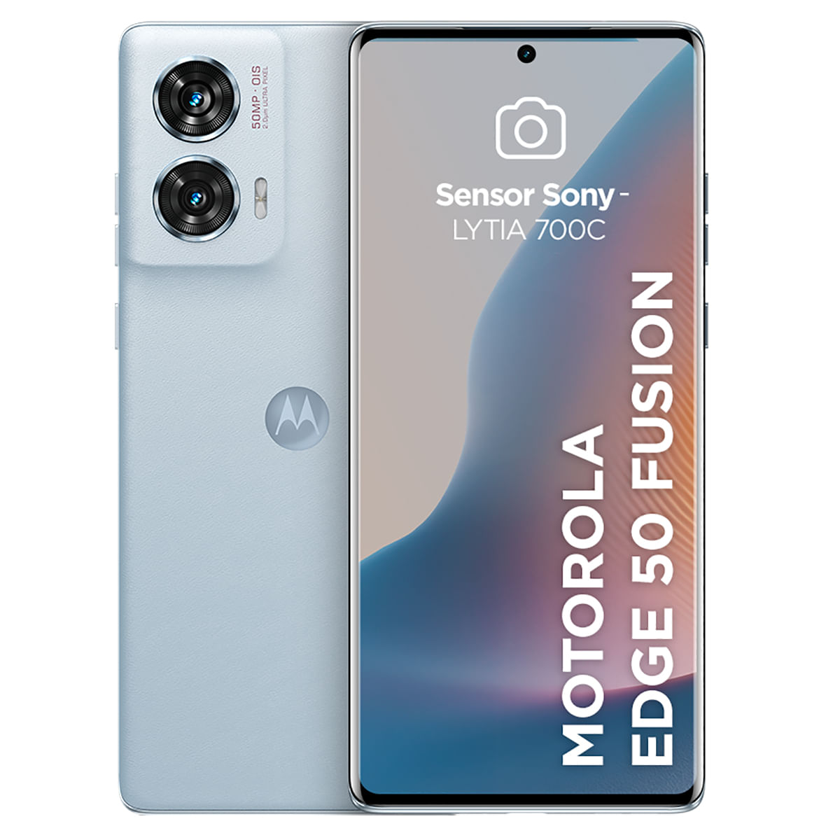 Smartphone Motorola Edge 50 Fusion 5G Light Blue Vegan 256GB 16GB (8GB RAM+8GB Ram Boost) 50MP Sony AI Camera IP68 NFC