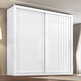 Guarda-roupa 2 Portas 4 Gavetas Trianon Branco Absoluto