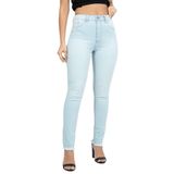 Calça Jeans Extasy Cintura Alta Azul Claro Lady Rock