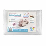 Travesseiro Látex Sintético Lavável Baby Branco - Fibrasca