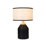 Abajur / Luminária De Mesa O&#39;thentique Modelo Moda Com Rattan