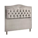 Cabeceira Estofada Holanda 1,60 2.0 Queen Shop Das Cabeceira Bege Marfim