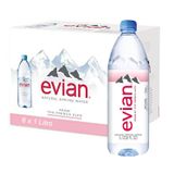 Kit Com 6un Água Mineral S/ Gás Francesa Evian Pet 1 Litro