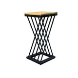 Banqueta Alta Z P/ Cozinha Ou Area Externa 75cm Preto 75x35x35cm
