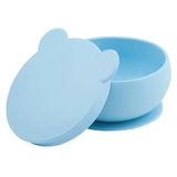 Tigela Urso De Silicone Bowly Mineral Blue - Minikoioi