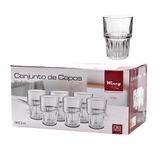 Conjunto Jogo De Copos Vidro Milano 316ml 6 Peças