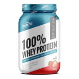 100% Whey Protein 900g Shark Pro Suplementos Sabor Morango