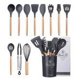 Kit Utensílios De Cozinha Em Silicone Novadecor