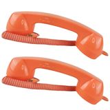 Monofone Pop Phone Fone Ouvido P2 Microfone Retro Kit 2 Und