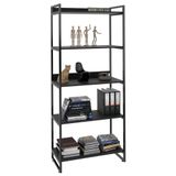 Estante Multiuso 80cm 5 Prateleiras C08 Preto Onix