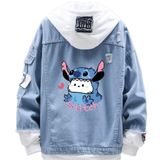 Blusão Sanmu Denim Pochacco Stitch Creative Design