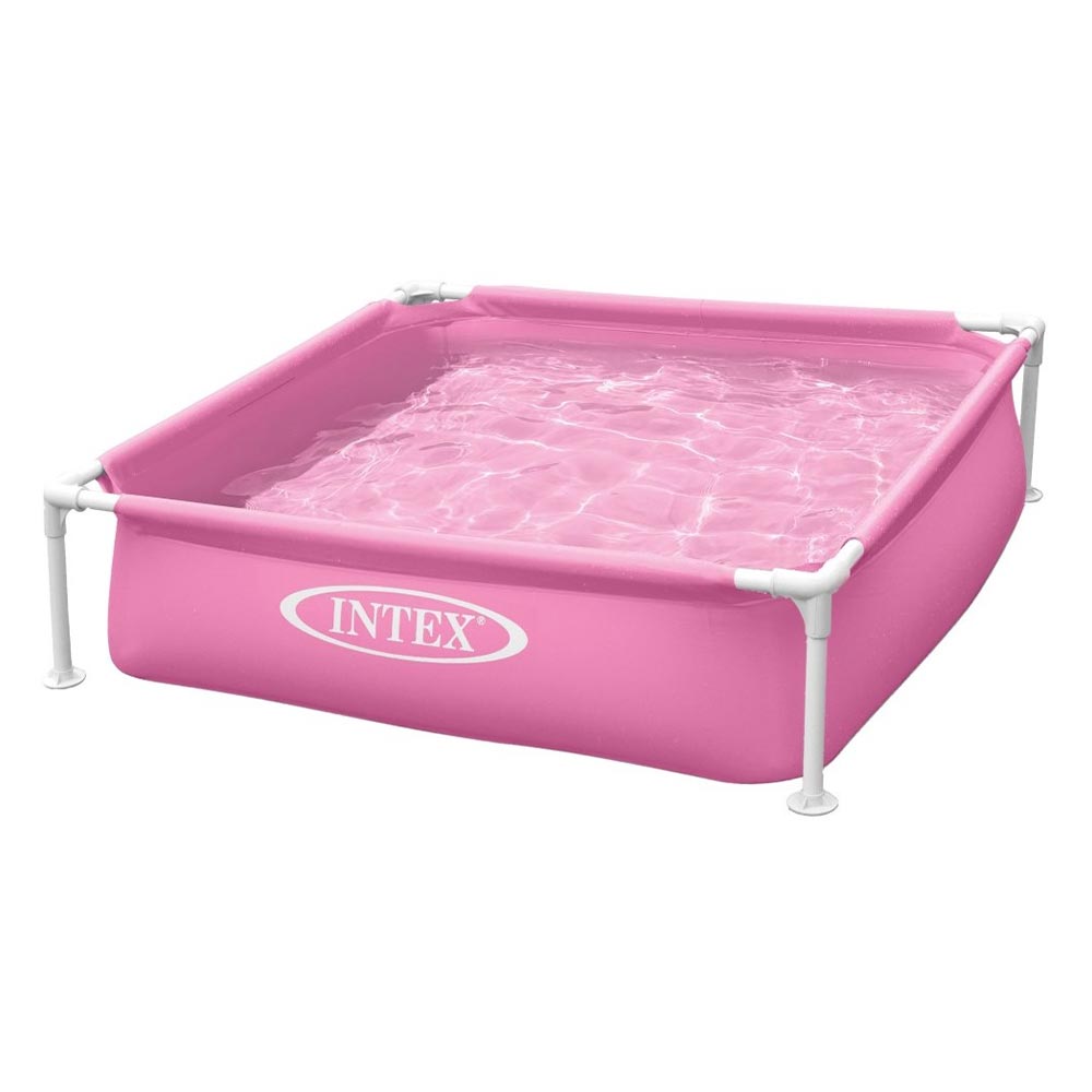 Piscina Infantil Estrutural Armação Mini Frame Rosa 342l Intex