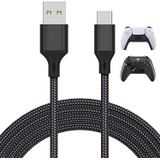 Cabo De Carregamento De Carregador De 16,4ft Para Ps5 E Xbox Series X/s Controller/switch Pro Controller, Chave De Carregamento Usb Nylon Trançado Ti