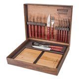 Kit P/ Churrasco Tramontina Em Inox E Cabos Em Madeira Verme