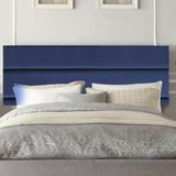 Painel Estofada Argentina 195cm King Size Para Cama Box Quarto Suede Azul Marinho - Gat Magazine