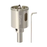 Serra De Diamante Beqell 35 Mm Com Broca Piloto Para Bancadas