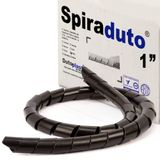 Organizador Fios E Cabos Spiraduto De 1&quot; Preto - 1 Metro