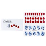 Adesivo De Unhas Mavenir Shell We Burgundy Pedi Estampado