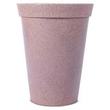 Conjunto De 20 Vasos Decorativo Para Plantas Cônico Com Borda Atenas 45 Cinza