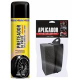 Pretinho Spray De Pneus Brilho Prolongado + Aplicador