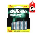 Kit C-12 Gillette Mach3 Tradicional Carga C-4