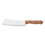 Cutelo 6&quot; Lâmina Aço Inox Cabo Madeira Natural Tramontina