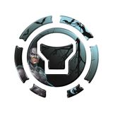 Adesivo Bocal Moto Honda Modelos Acima 2018 Batman Cor Preto