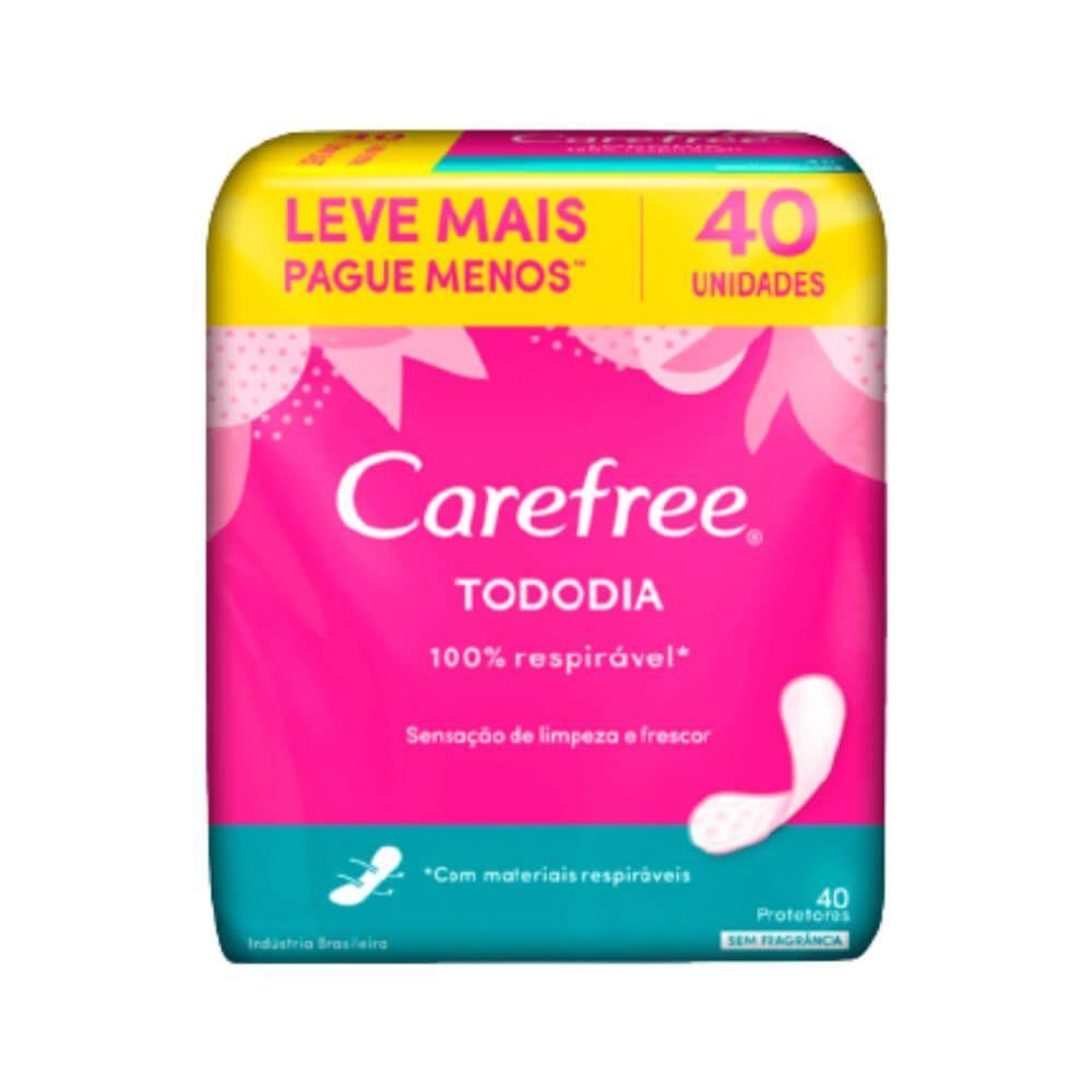 Carefree Todo Dia Absorvente Diário S/ Perfume C/40