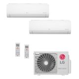 Ar Condicionado Multi Split Inverter Lg Hi Wall 2x9000 Btu/h Quente E Frio Com Wifi Integrado A2uw18gfac.awgzbr1 – 220 Volts