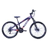 Bicicleta Viking X Tuff 25/30 26| 21v Roxo Laranja