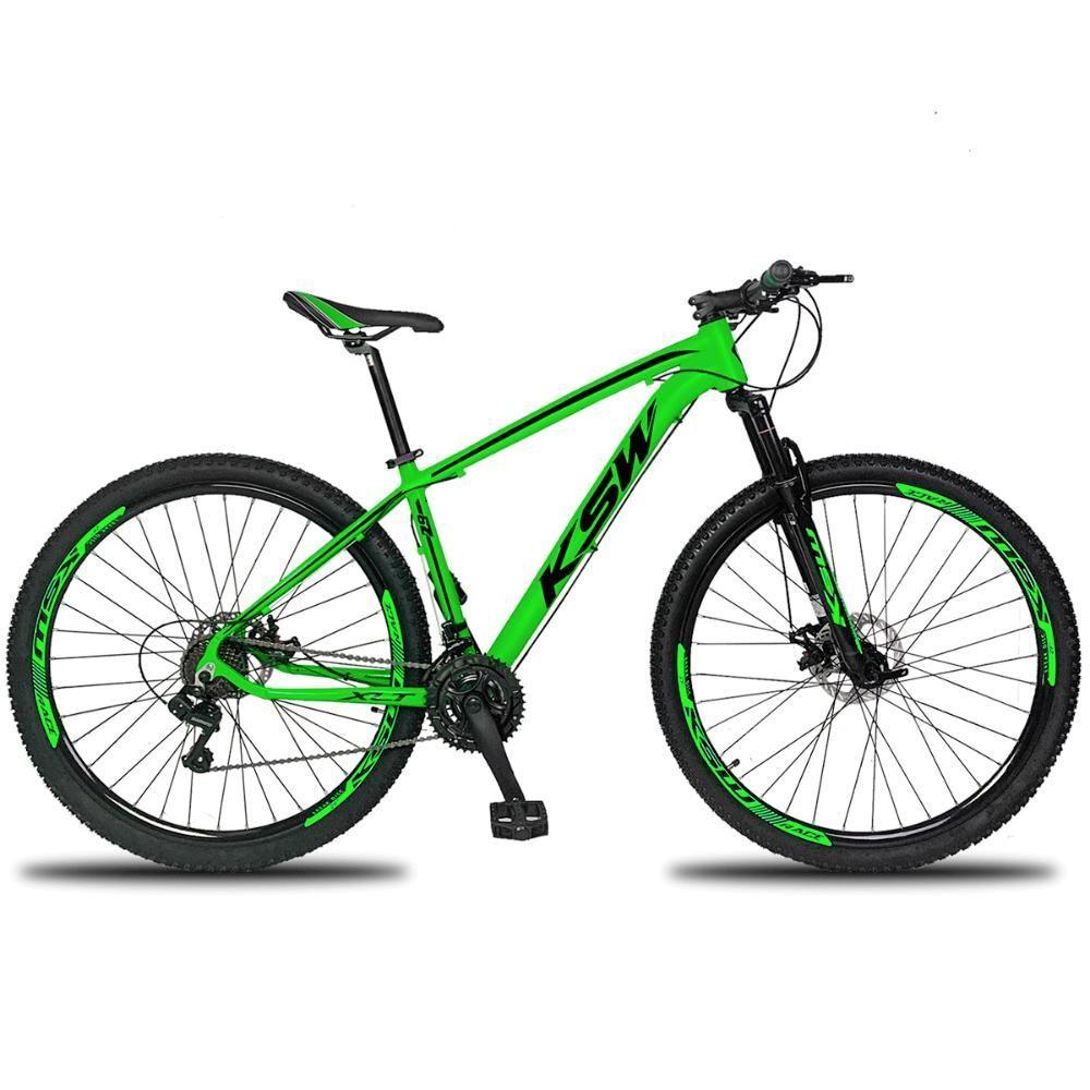 Bicicleta Ksw Xlt Disc H T19 Aro 29 Susp. Dianteira 21 Marchas - Verde