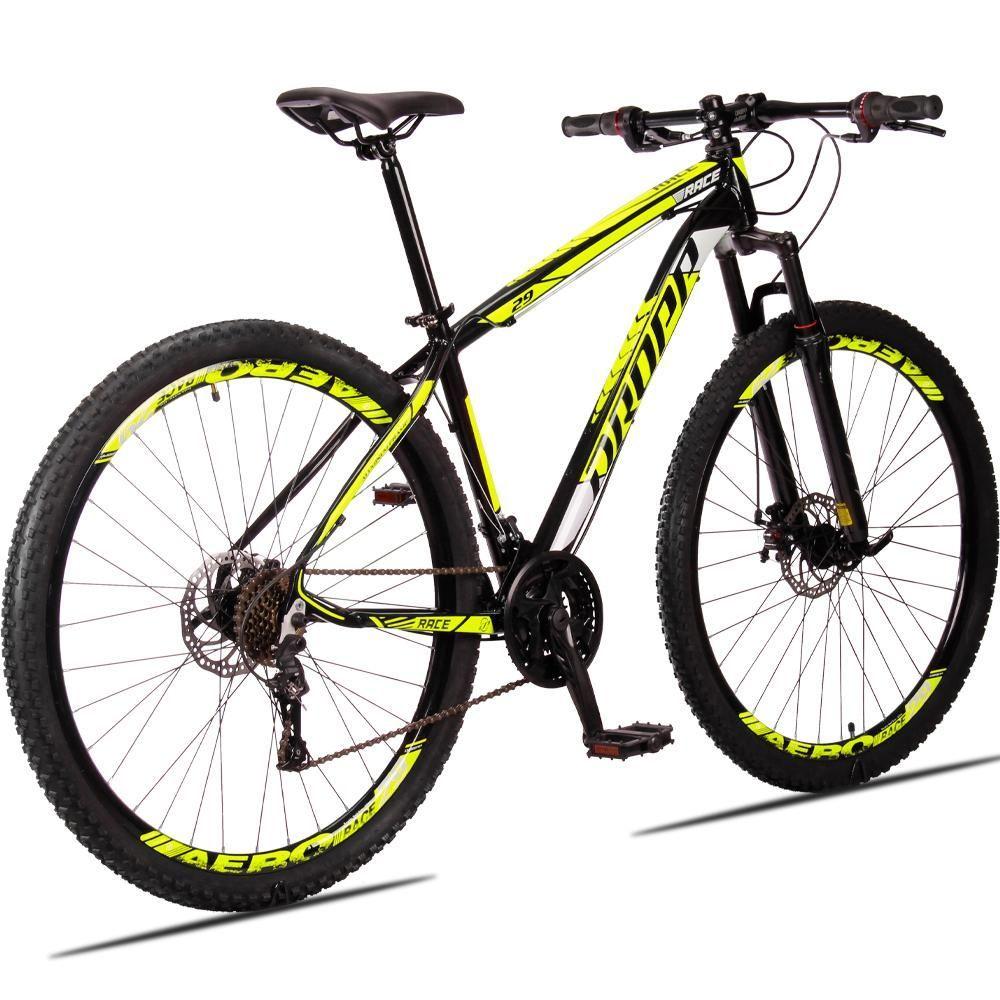 Bicicleta Dropp Race Disc H T15 Aro 29 Susp. Dianteira 21 Marchas - Amarelo/preto