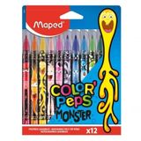 Canetas De Feltro Peps Monsters Maped Com 12 Cores