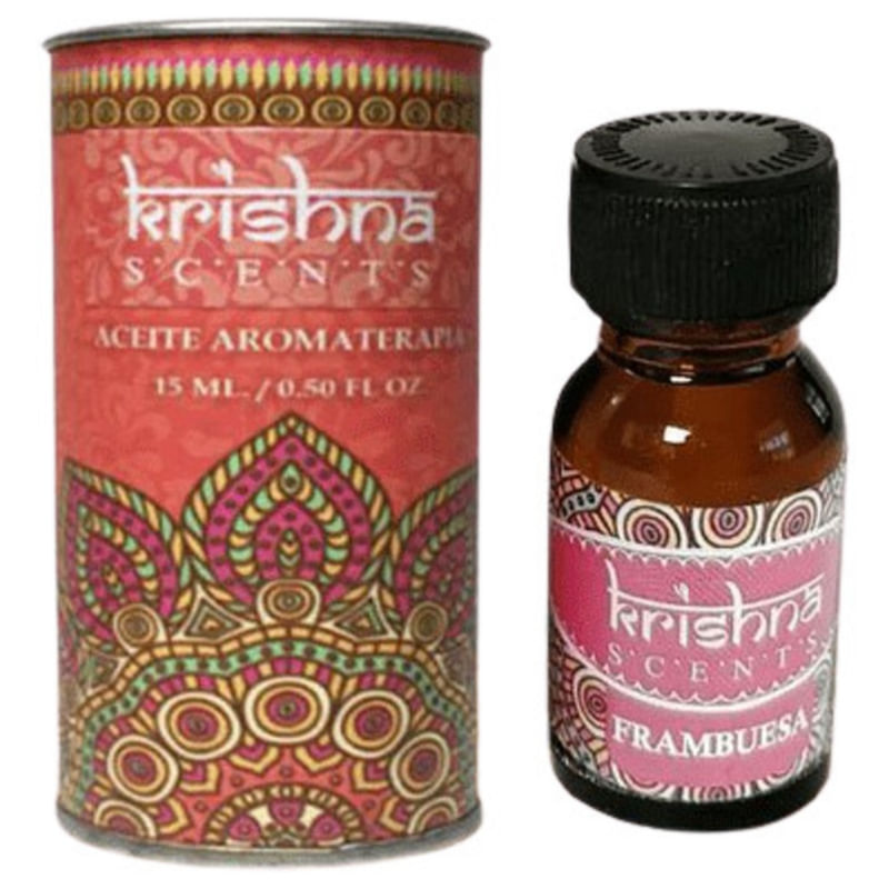 Óleo Essencial Krishna Raspberry 15ml Para Aromaterapia