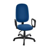 Cadeira Presidente Para Escritório Com Braços Linha Uno Azul